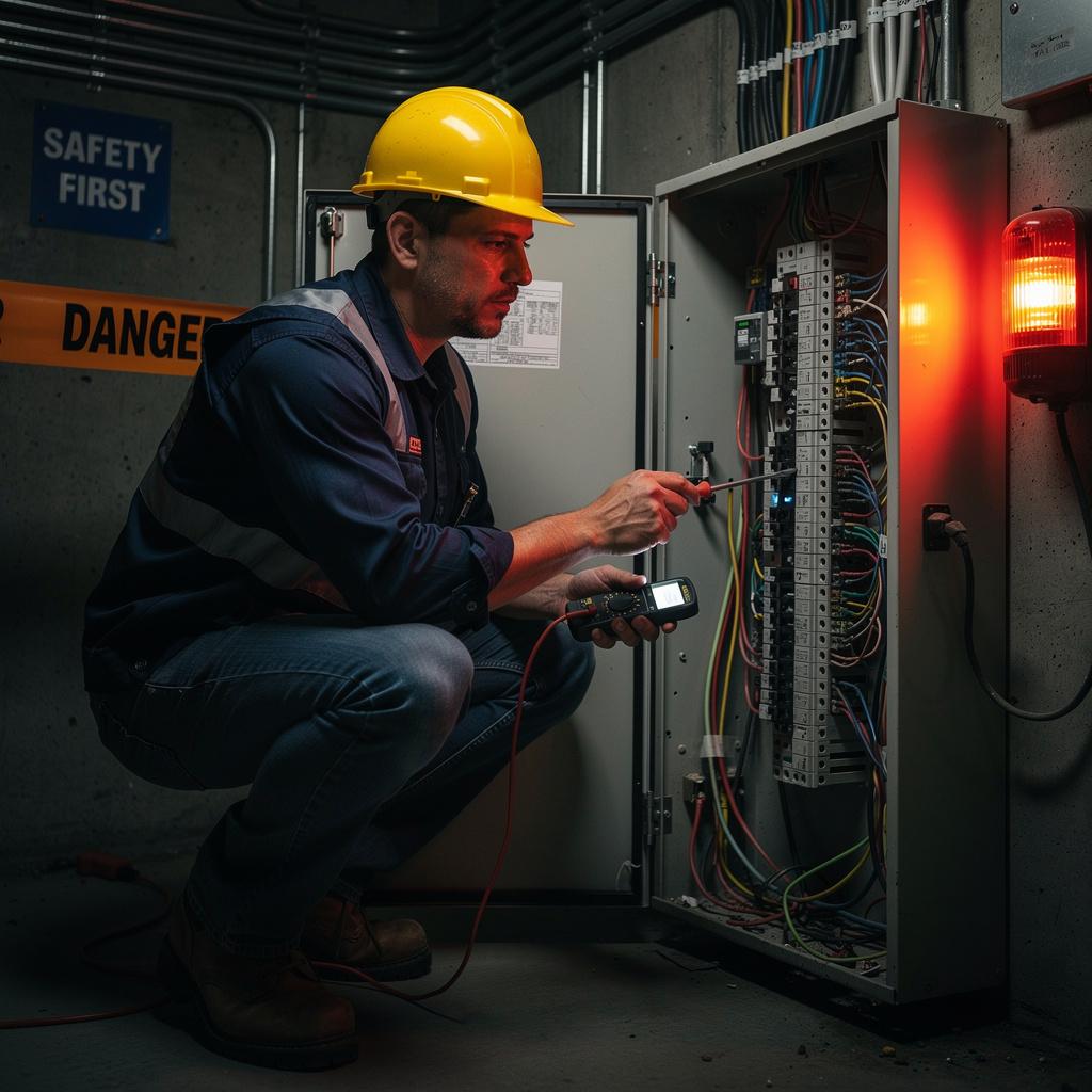 Professional electrical panel installation